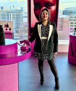 Dr Daisy at the Valentino Luxury Fragrance Discovery zone at L’Oreal HQ, London