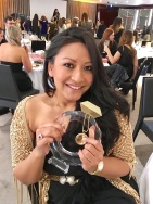 Dr Daisy winning a beauty award for L’Oréal