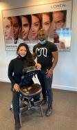 Dr Daisy having a relaxing massage at L’Oreal HQ on well-being day