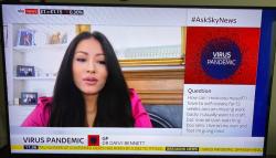 Dr Daisy on Sky News live questions and answer from general public about the pandemic and staying healthy