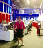 Dr Daisy behind the scenes at Sky News HQ