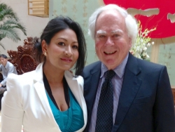 Dr Daisy with Maurice Bennett on an official visit to Beijing